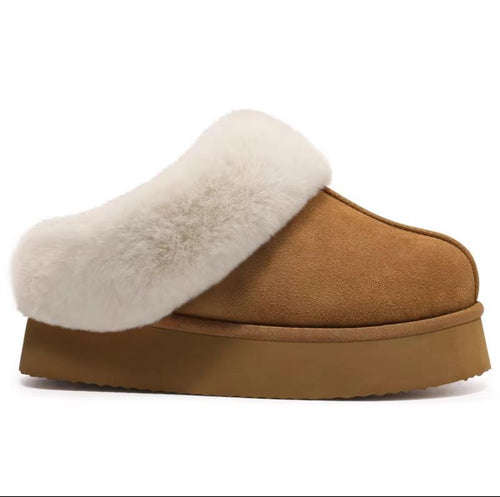 Puffies - Furry Platform Slippers