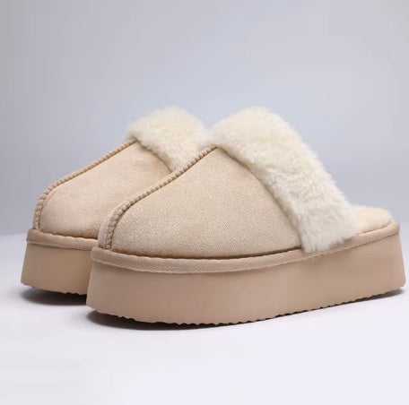 Puffies - Furry Platform Slippers